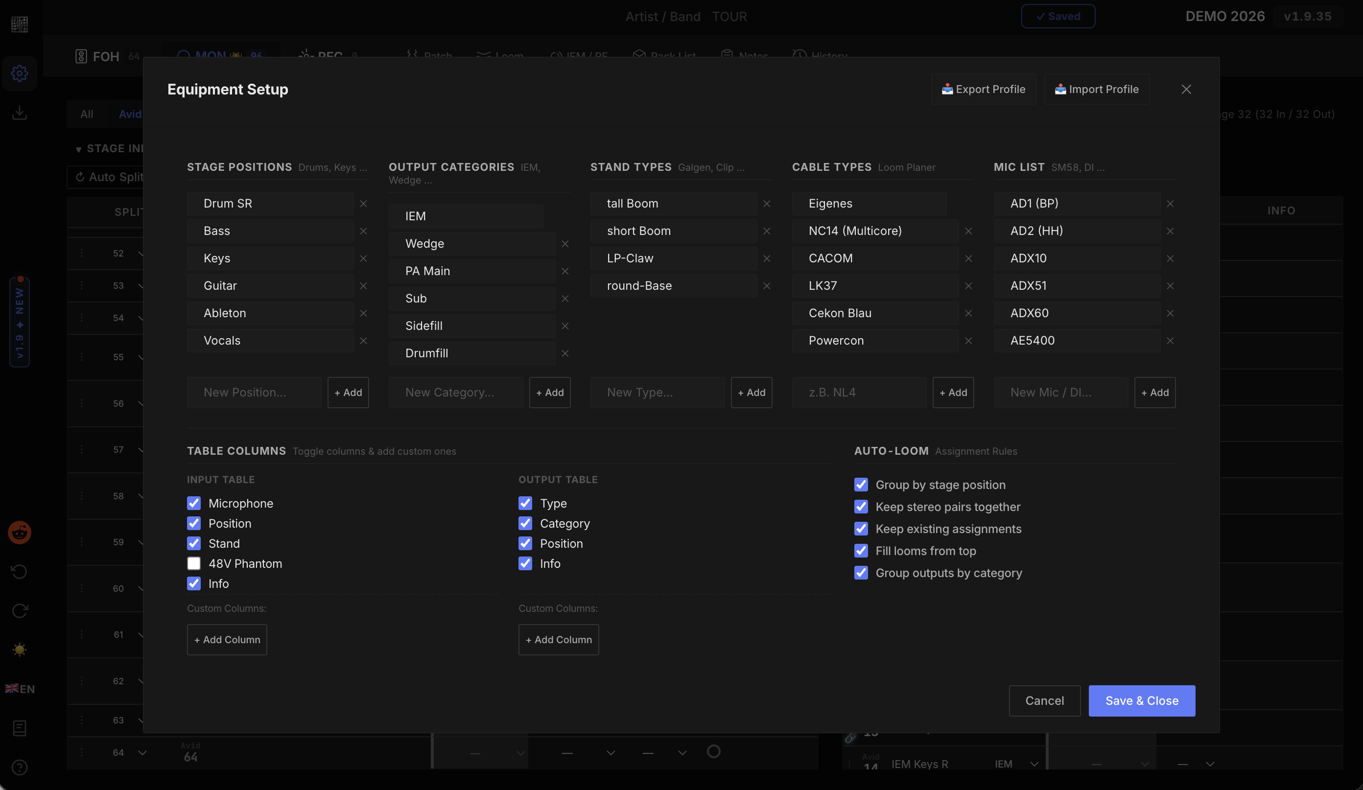 Hardware Setup Modal